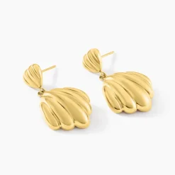Clearance Histoire d'Or Boucles D'oreilles Pendantes Dila Acier Jaune