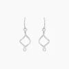 Sale Histoire d'Or Boucles D'oreilles Pendantes Louison Argent Blanc