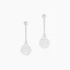 Histoire d'Or Boucles D'oreilles Pendantes Audrey-rose Argent Blanc* Boucles D'Oreilles|Boucles D'Oreilles Fantaisie