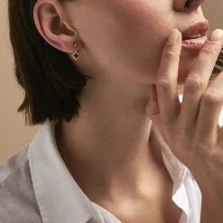 Histoire d'Or Boucles D'oreilles Pendantes Bobbie Plaqué Or Jaune Oxyde De Zirconium* Boucles D'Oreilles|Boucles D'Oreilles Fantaisie