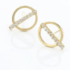 Histoire d'Or Boucles D'oreilles Pendantes Edmee Cercle Or Jaune Oxyde De Zirconium* Boucles D'Oreilles|Boucles D'Oreilles Pendantes