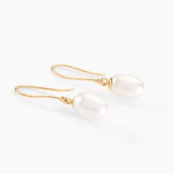 Histoire d'Or Boucles D'oreilles Pendantes Baroque Or Jaune Perle De Culture* Boucles D'Oreilles|Boucles D'Oreilles Pendantes