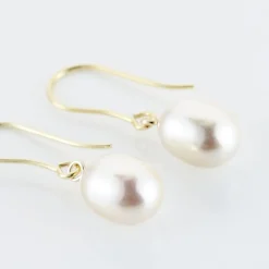 Histoire d'Or Boucles D'oreilles Pendantes Baroque Or Jaune Perle De Culture* Boucles D'Oreilles|Boucles D'Oreilles Pendantes