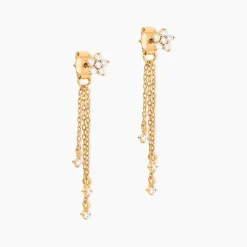 Histoire d'Or Boucles D'Oreilles Pendantes Solenne Plaqué Or Jaune Oxyde De Zirconium* Boucles D'Oreilles|Boucles D'Oreilles Fantaisie