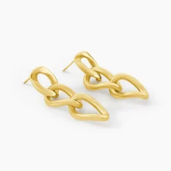 Histoire d'Or Boucles D'Oreilles Pendantes Mayna Acier Jaune* Boucles D'Oreilles|Boucles D'Oreilles Fantaisie