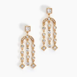 Histoire d'Or Boucles D'oreilles Pendantes Gold Chandelier Plaqué Or Oxyde Zirconium* Boucles D'Oreilles|Boucles D'Oreilles Pendantes