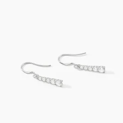 Hot Histoire d'Or Boucles D'oreilles Pendantes Argent Blanc Henriet Oxyde De Zirconium
