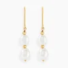 Histoire d'Or Boucles D'oreilles Pendantes Pearly Or Jaune Perle De Culture* Boucles D'Oreilles|Boucles D'Oreilles Pendantes