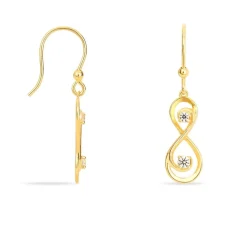 Histoire d'Or Boucles D'oreilles Pendantes Ademar Or Jaune Oxyde De Zirconium* Boucles D'Oreilles|Boucles D'Oreilles Pendantes