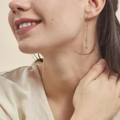 Histoire d'Or Boucles D'oreilles Pendantes Manou Argent Blanc* Boucles D'Oreilles|Boucles D'Oreilles Fantaisie