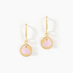 Histoire d'Or Boucles D'oreilles Pendantes Cleomela Coeur Or Jaune Nacre* Boucles D'Oreilles|Boucles D'Oreilles Pendantes