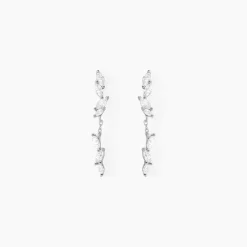 Best Histoire d'Or Boucles D'oreilles Pendantes Ellyn Argent Blanc Oxyde De Zirconium
