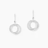 Histoire d'Or Boucles D'oreilles Pendantes Or Blanc Tresha Diamants