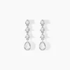 Histoire d'Or Boucles D'oreilles Pendantes Hida Argent Blanc Oxyde De Zirconium* Boucles D'Oreilles|Boucles D'Oreilles Fantaisie