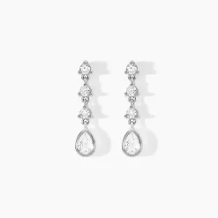 Histoire d'Or Boucles D'oreilles Pendantes Hida Argent Blanc Oxyde De Zirconium* Boucles D'Oreilles|Boucles D'Oreilles Fantaisie