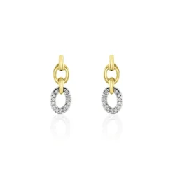 Histoire d'Or Boucles D'oreilles Pendantes Margane Or Jaune Diamant* Boucles D'Oreilles|Boucles D'Oreilles Pendantes