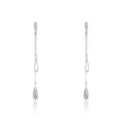 Histoire d'Or Boucles D'oreilles Pendantes Anila Gouttes Or Blanc* Boucles D'Oreilles|Boucles D'Oreilles Pendantes