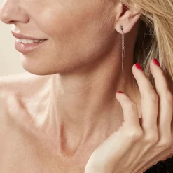 Histoire d'Or Boucles D'oreilles Pendantes Anila Gouttes Or Blanc* Boucles D'Oreilles|Boucles D'Oreilles Pendantes