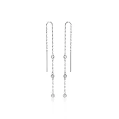 Histoire d'Or Boucles D'oreilles Pendantes Themis Argent Blanc Oxyde De Zirconium* Boucles D'Oreilles|Boucles D'Oreilles Fantaisie