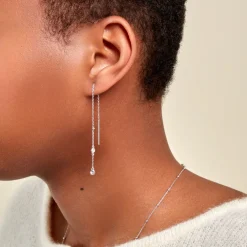 Histoire d'Or Boucles D'oreilles Pendantes Themis Argent Blanc Oxyde De Zirconium* Boucles D'Oreilles|Boucles D'Oreilles Fantaisie