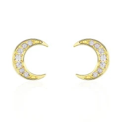Histoire d'Or Boucles D'oreilles Pendantes Francoise-marie Lune Or Jaune Oxyde* Boucles D'Oreilles|Boucles D'Oreilles Pendantes