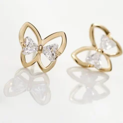 Histoire d'Or Boucles D'oreilles Pendantes Jelissa Plaqué Or Oxyde De Zirconium* Boucles D'Oreilles|Boucles D'Oreilles Fantaisie