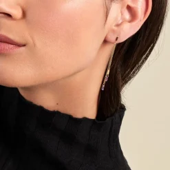 Histoire d'Or Boucles D'oreilles Pendantes Angelica Plaque Or Jaune Oxyde Zirconium* Boucles D'Oreilles|Boucles D'Oreilles Fantaisie