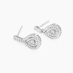 Histoire d'Or Boucles D'oreilles Pendantes Lysa Argent Blanc Oxyde De Zirconium