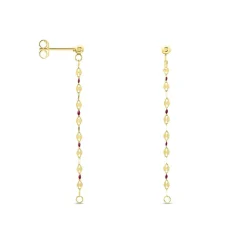 Discount Histoire d'Or Boucles D'oreilles Pendantes Or Jaune Asteria