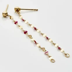 Discount Histoire d'Or Boucles D'oreilles Pendantes Or Jaune Asteria