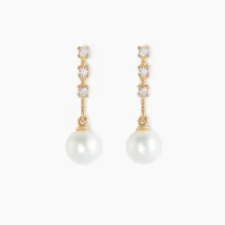 Histoire d'Or Boucles D'oreilles Pendantes Louise-marie Or Jaune Perle De Culture* Boucles D'Oreilles|Boucles D'Oreilles Pendantes