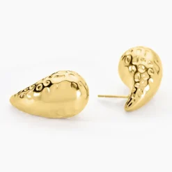 Histoire d'Or Boucles D'oreilles Pendantes Iliane Acier Doré