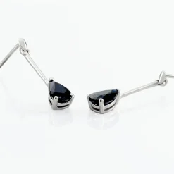 Histoire d'Or Boucles D'oreilles Pendantes Goutte Or Blanc Saphir* Boucles D'Oreilles|Boucles D'Oreilles Pendantes