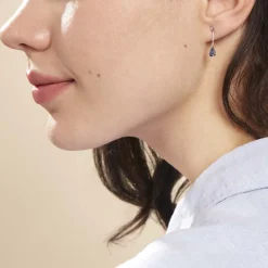 Histoire d'Or Boucles D'oreilles Pendantes Goutte Or Blanc Saphir* Boucles D'Oreilles|Boucles D'Oreilles Pendantes