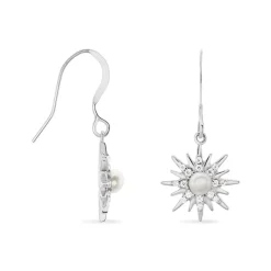 Histoire d'Or Boucles D'oreilles Pendantes Blanca Argent Blanc Perle De Culture* Boucles D'Oreilles|Boucles D'Oreilles Fantaisie