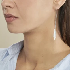 Histoire d'Or Boucles D'oreilles Pendantes Euriell Argent Blanc* Boucles D'Oreilles|Boucles D'Oreilles Fantaisie