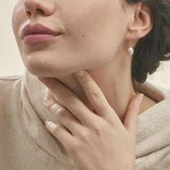 Outlet Histoire d'Or Boucles D'oreilles Pendantes Rose Or Jaune Perle De Culture