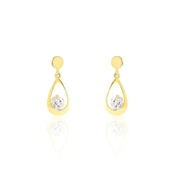 Histoire d'Or Boucles D'oreilles Pendantes Phaenna Or Jaune Oxyde De Zirconium* Boucles D'Oreilles|Boucles D'Oreilles Pendantes
