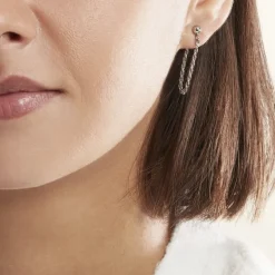 Histoire d'Or Boucles D'oreilles Pendantes Argent Blanc Renae* Boucles D'Oreilles|Boucles D'Oreilles Fantaisie