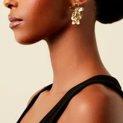 Histoire d'Or Boucles D'Oreilles Pendantes Barbade Acier Jaune* Boucles D'Oreilles|Boucles D'Oreilles Fantaisie