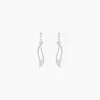 Discount Histoire d'Or Boucles D'oreilles Pendantes Ysanna Or Blanc Oxyde De Zirconium