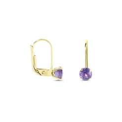 Histoire d'Or Boucles D'oreilles Pendantes Or Jaune Zoe Améthyste* Boucles D'Oreilles|Boucles D'Oreilles Pendantes