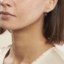 Histoire d'Or Boucles D'oreilles Pendantes Or Jaune Zoe Améthyste* Boucles D'Oreilles|Boucles D'Oreilles Pendantes