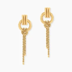 Histoire d'Or Boucles D'Oreilles Pendantes Cordelia Or Jaune