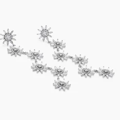 Histoire d'Or Boucles D'oreilles Pendantes Daisy Argent Blanc Oxyde De Zirconium* Boucles D'Oreilles|Boucles D'Oreilles Pendantes