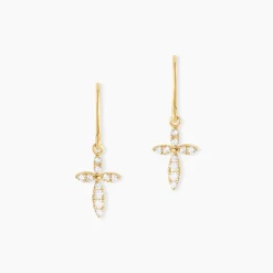 Histoire d'Or Boucles D'oreilles Pendantes Chastity Or Jaune Oxyde De Zirconium* Boucles D'Oreilles|Boucles D'Oreilles Pendantes