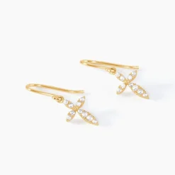 Histoire d'Or Boucles D'oreilles Pendantes Chastity Or Jaune Oxyde De Zirconium* Boucles D'Oreilles|Boucles D'Oreilles Pendantes