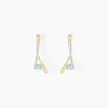 Outlet Histoire d'Or Boucles D'oreilles Pendantes Madli Or Bicolore Topaze