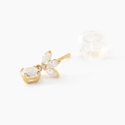 Sale Histoire d'Or Boucles D'oreilles Pendantes Lavra Or Jaune Oxyde De Zirconium