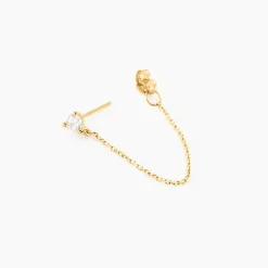 Online Histoire d'Or Boucles D'oreilles Pendantes Or Jaune Acierna Oxyde De Zirconium